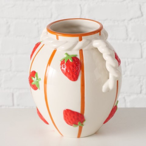 Wazon ceramiczny wzór w truskawki Fresas