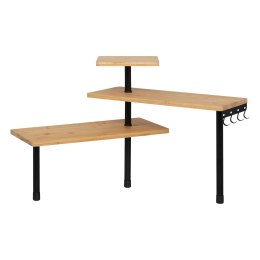 Narożna półka kuchenna 3 poziomy BLACK