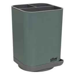 Ociekacz na sztućce zielony 3 przegrody