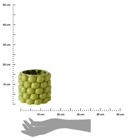 Porcelanowa donica Lime 16cm zielona
