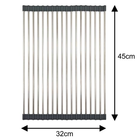 SUSZARKA OCIEKACZ ZWIJANY MATA STALOWA NA ZLEWOZMYWAK KINGHOFF KH-1903