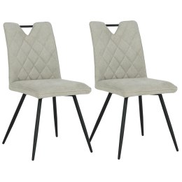 2 krzesła tapicerowane DALIA beżowe