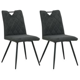 2 krzesła tapicerowane DALIA grafitowe