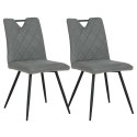 2 krzesła tapicerowane DALIA szare