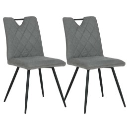 2 krzesła tapicerowane DALIA szare