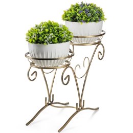 Kwietnik metalowy na dwie donice Avery