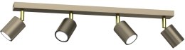 Lampa Sufitowa Spot STRIPER Złoty Szary 4xGU10
