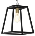 Lampa Wisząca FRAME Czarny Złoty 1xE27 30cm