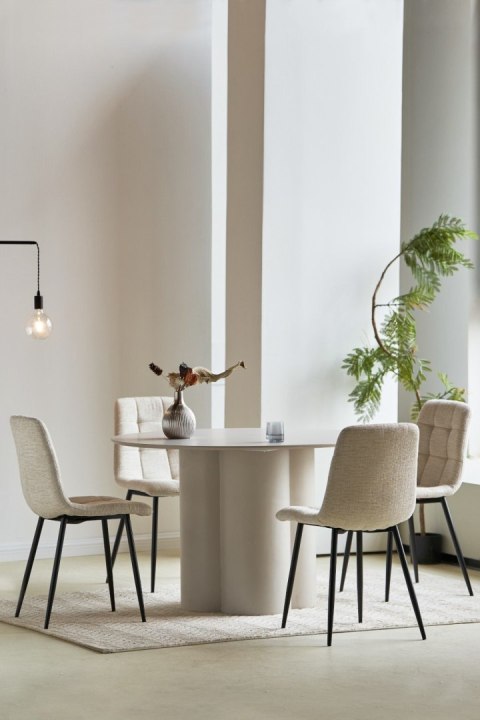 2 krzesła tapicerowane SELIA beż