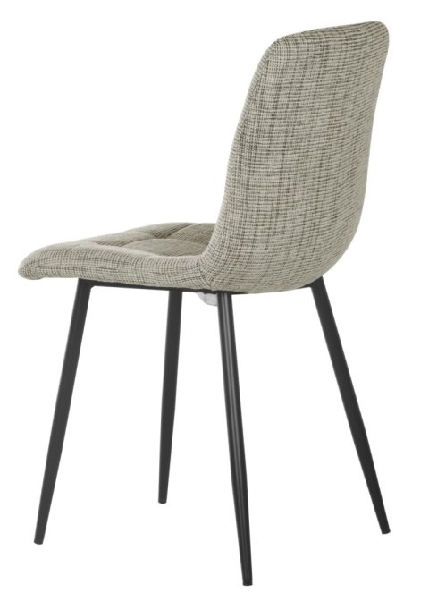 2 krzesła tapicerowane SELIA jasny brąz