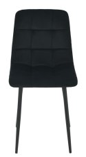 2 krzesła tapicerowane ZOLA czarne welwet