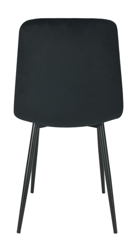 2 krzesła tapicerowane ZOLA czarne welwet