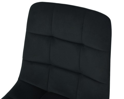 2 krzesła tapicerowane ZOLA czarne welwet