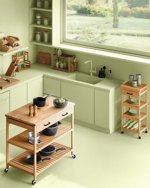 2-poziomowy bambusowy ociekacz do naczyń