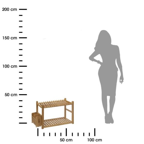 2-poziomowy bambusowy ociekacz do naczyń