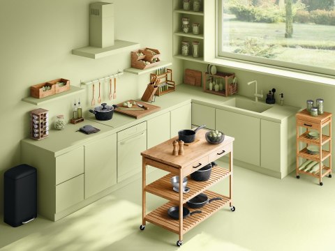 2-poziomowy bambusowy ociekacz do naczyń