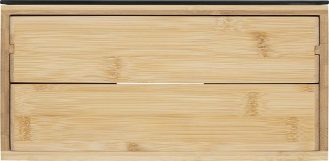 Bambusowe pudełko na kapsułki 2 szuflady