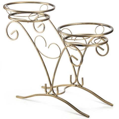 Kwietnik metalowy na dwie donice Avery