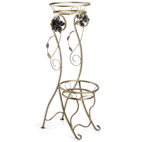 Kwietnik metalowy na dwie donice Quincy 90,5 cm