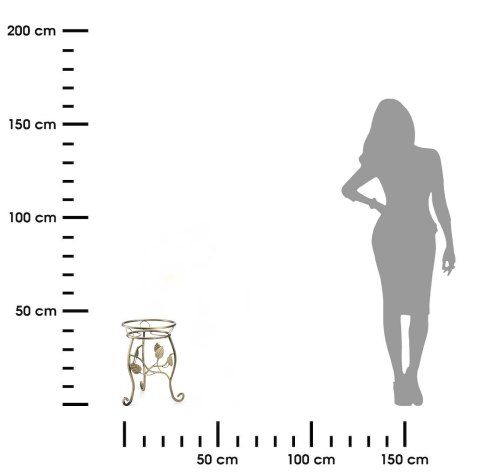 Kwietnik metalowy na jedną donicę Elmer