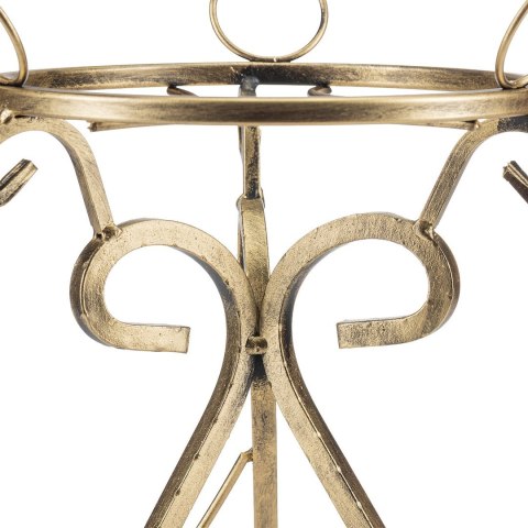 Kwietnik metalowy na jedną donicę Omri złoty