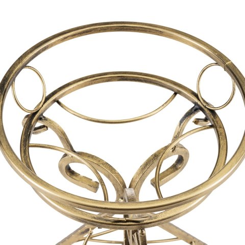 Kwietnik metalowy na jedną donicę Omri złoty