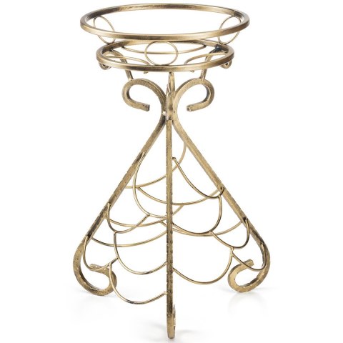 Kwietnik metalowy na jedną donicę Omri złoty