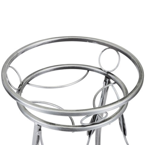 Kwietnik na dwie donice Julyan srebrny 70 cm