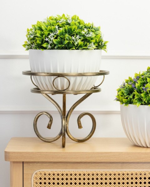 Kwietnik na jedną donicę Ronnie złoty