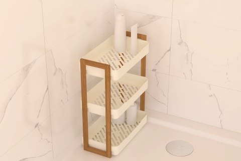 Półka łazienkowa 3-poziomowa Natureo1