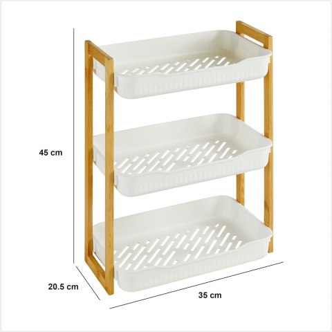 Półka łazienkowa 3-poziomowa Natureo1