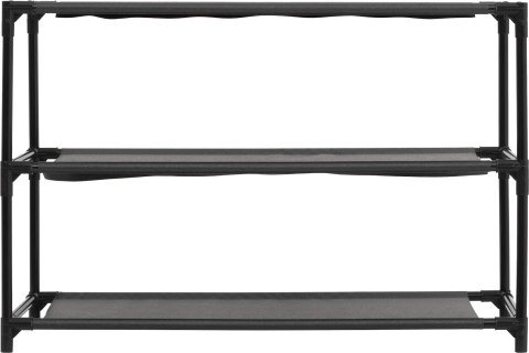 Półka na buty 3-poziomy czarna Intissa