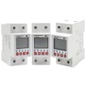Przekaźnik 63A na szynę DIN z licznikiem energii elektrycznej | Timer | Tuya | Wi-Fi | LED 