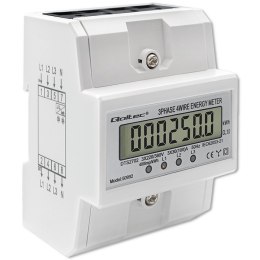 Trójfazowy elektroniczny licznik | miernik zużycia energii na szynę DIN | 400V | 100A | LCD | 4P