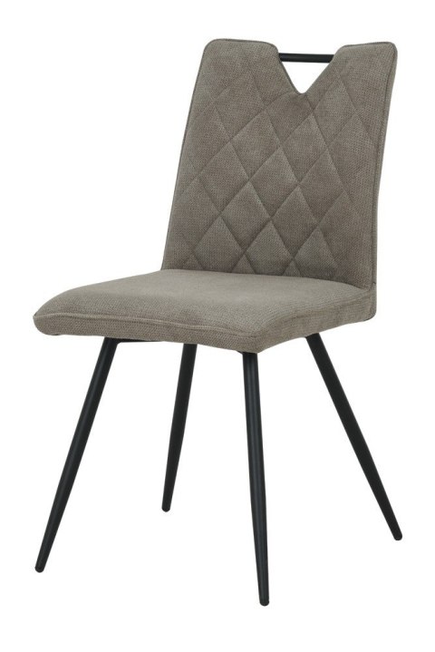 2 krzesła tapicerowane DALIA ciemnobeżowe