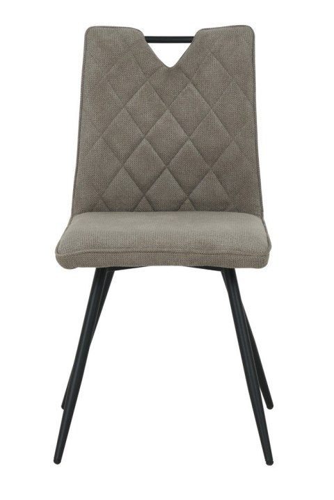 2 krzesła tapicerowane DALIA ciemnobeżowe