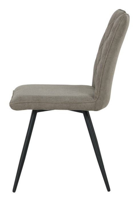 2 krzesła tapicerowane DALIA ciemnobeżowe