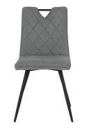 2 krzesła tapicerowane DALIA szare