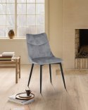 2 krzesła tapicerowane IVY ciemnoszare