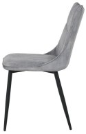 2 krzesła tapicerowane IVY ciemnoszare