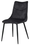 2 krzesła tapicerowane IVY czarne