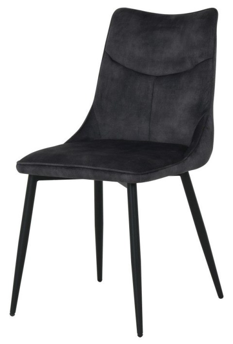 2 krzesła tapicerowane IVY czarne