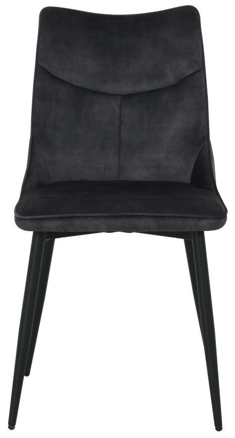 2 krzesła tapicerowane IVY czarne