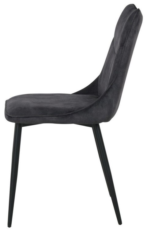 2 krzesła tapicerowane IVY czarne