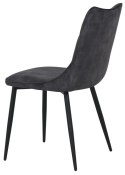 2 krzesła tapicerowane IVY czarne