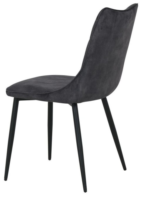2 krzesła tapicerowane IVY czarne