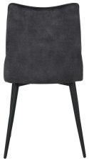 2 krzesła tapicerowane IVY czarne