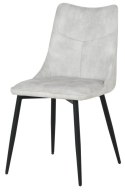 2 krzesła tapicerowane IVY jasnoszare