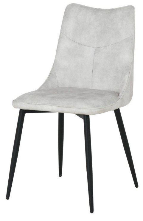 2 krzesła tapicerowane IVY jasnoszare