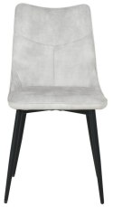 2 krzesła tapicerowane IVY jasnoszare